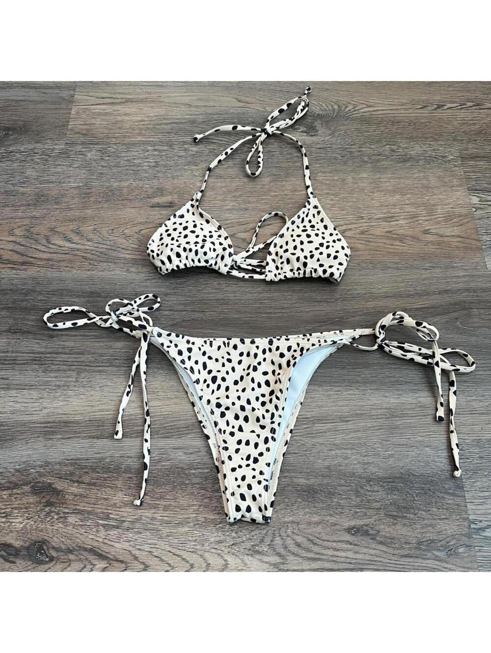 Women's Multi and Tan Bikinis-and-tankini-set